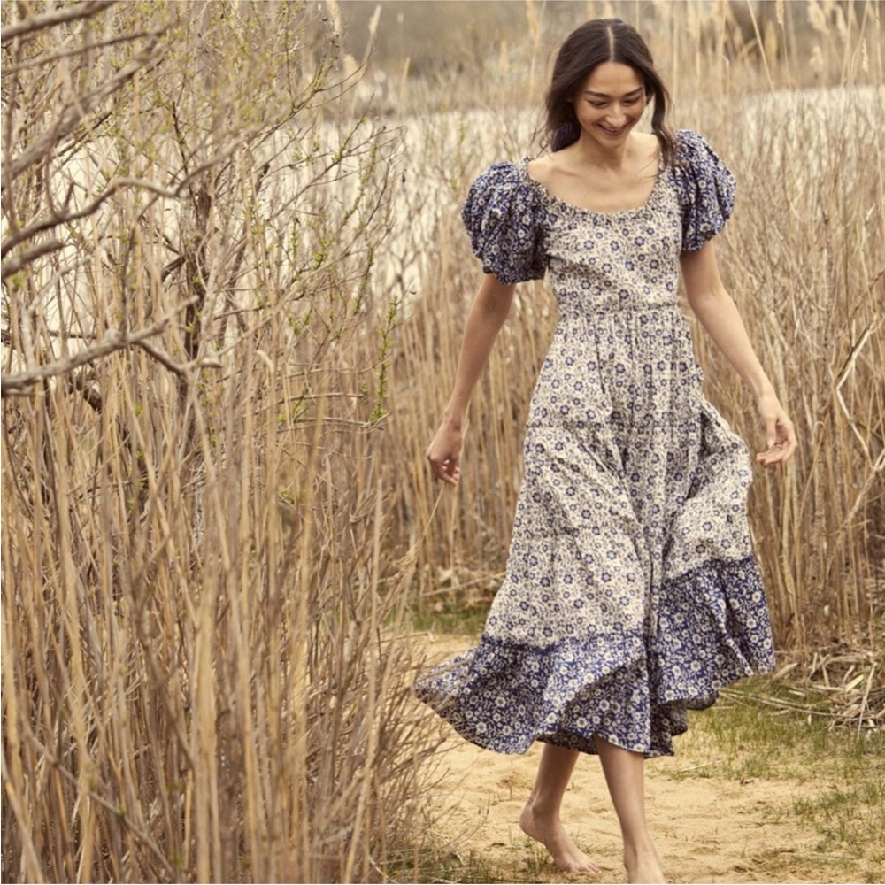 Dôen Simonetta Dress in Jessamine Calico